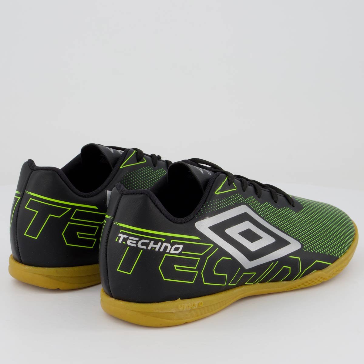 Chuteira Umbro Techno Futsal Juvenil Preta Preto 3