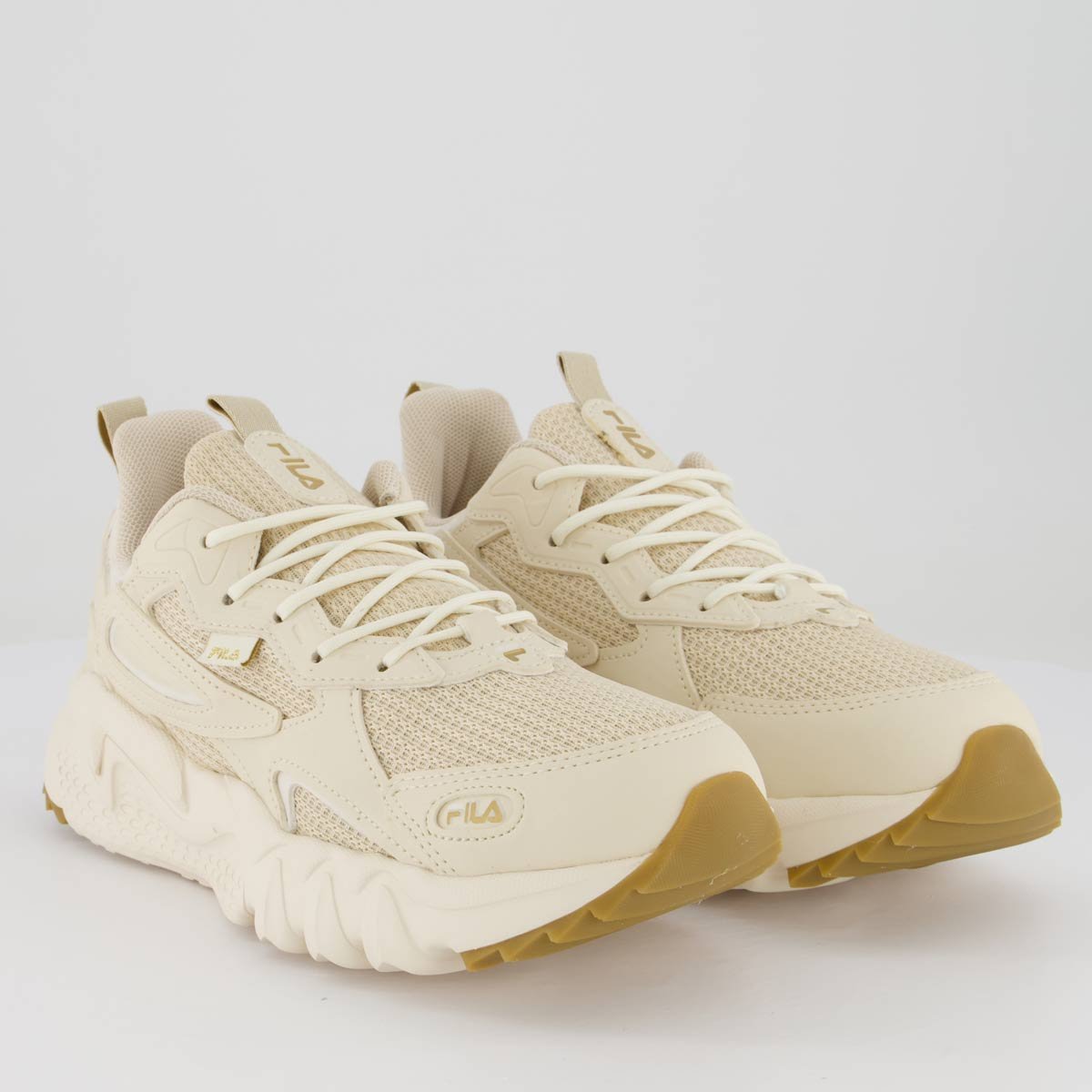 Tênis Fila Venture Tracer Feminino Bege e Dourado Bege/Dourado 2