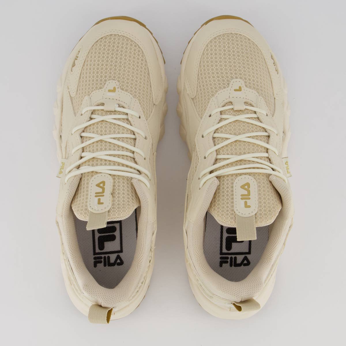 Tênis Fila Venture Tracer Feminino Bege e Dourado Bege/Dourado 4