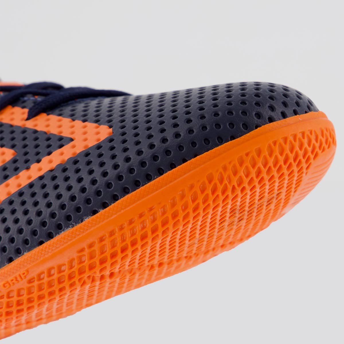 Chuteira Umbro Force Futsal Marinho e Laranja Azul 8