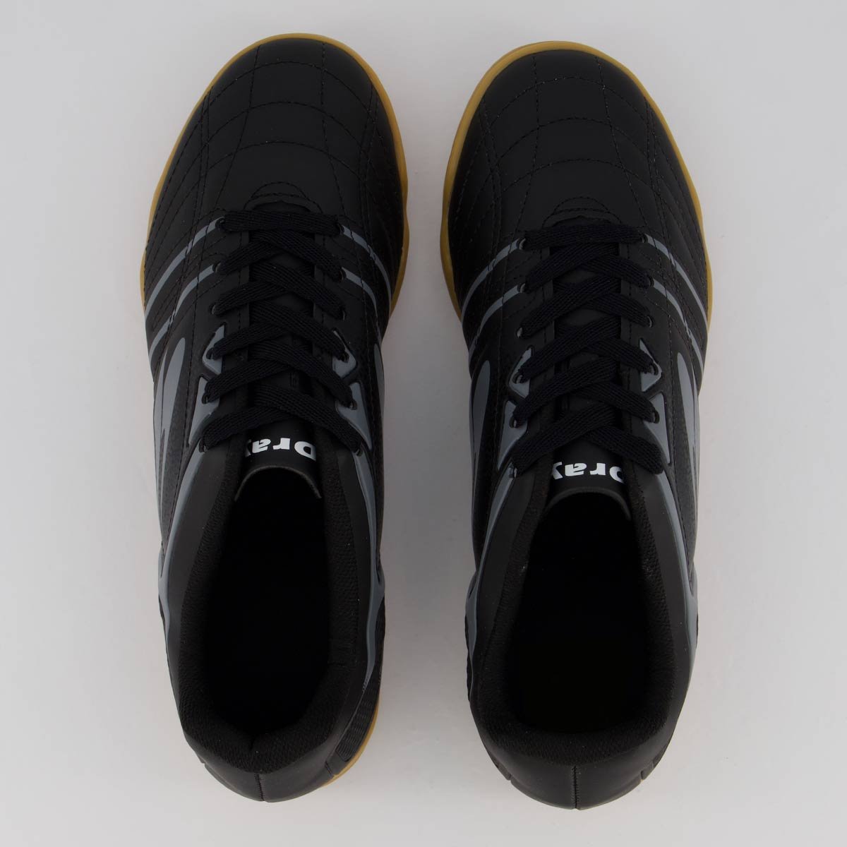 Chuteira Dray Topfly 393 Futsal Preta Preto 4