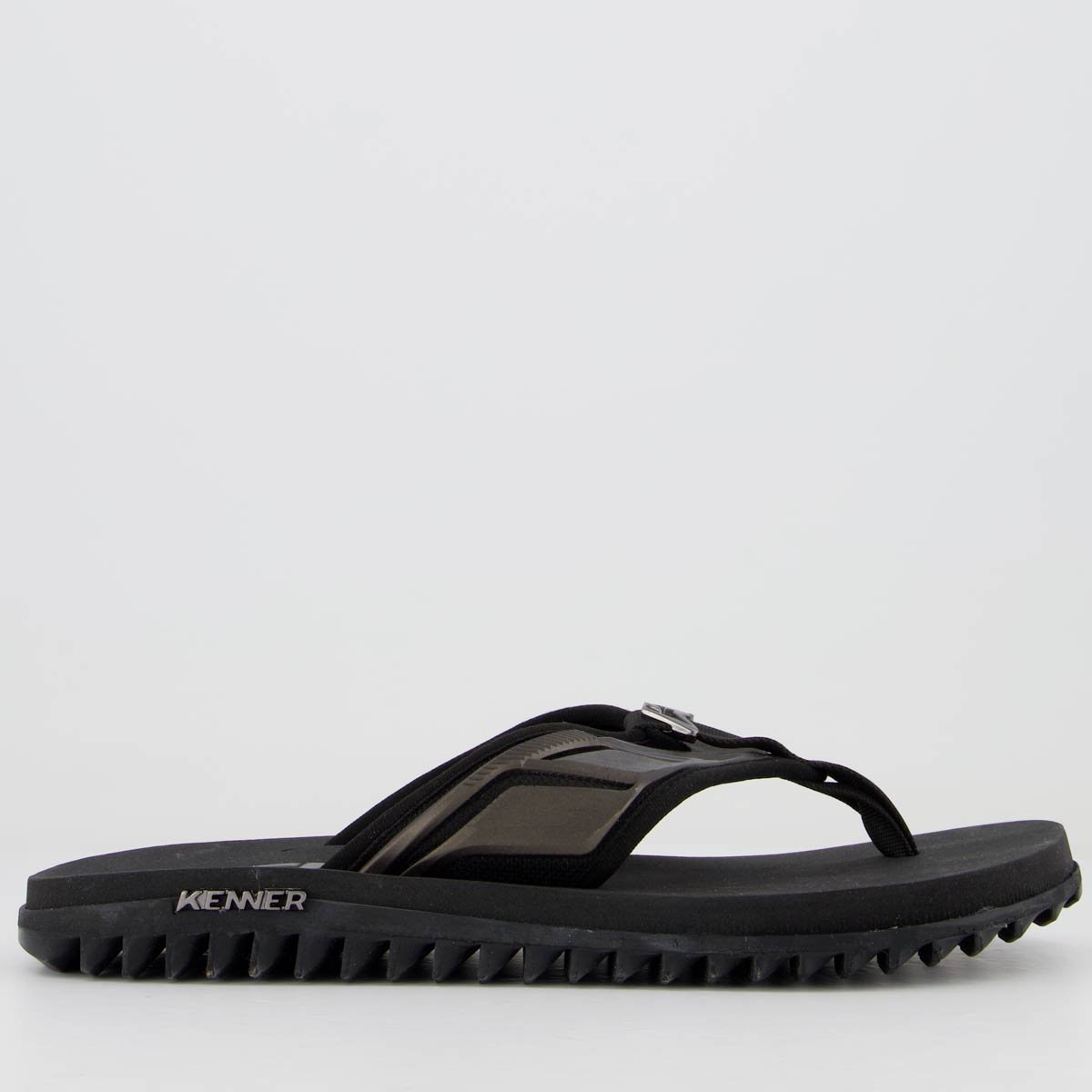 Chinelo Kenner Kivah Full Force Preto e Cinza Preto 2