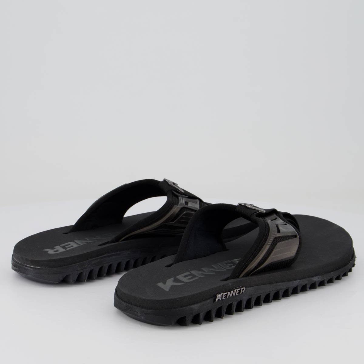 Chinelo Kenner Kivah Full Force Preto e Cinza Preto 4