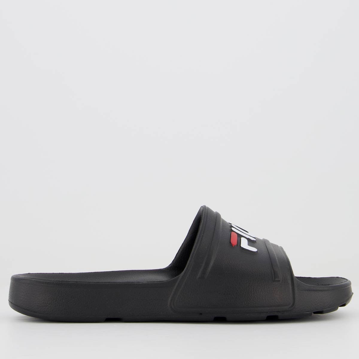 Chinelo Fila Sleek Slide Feminino Preto e Branco Preto 2