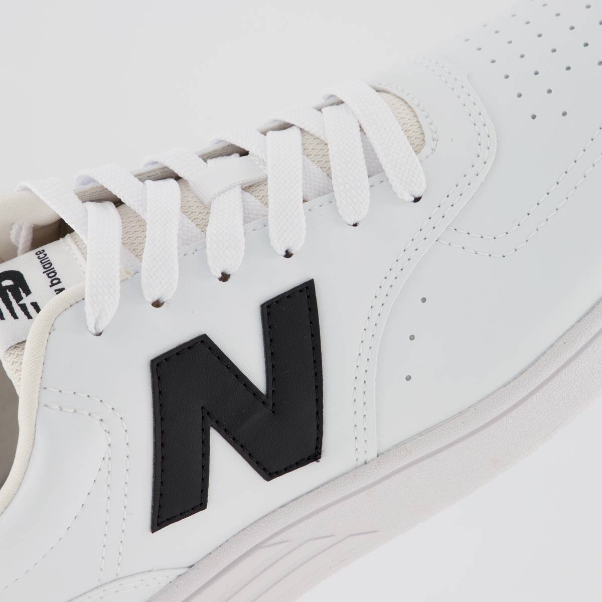 Tênis New Balance BB80 Logo Branco e Preto Branco 7