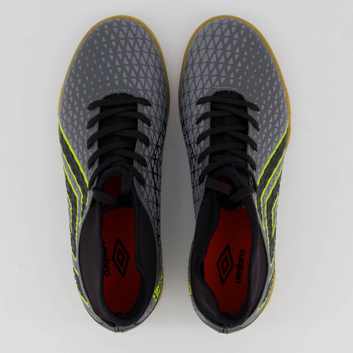 Chuteira Umbro Mutant Futsal Juvenil Cinza Cinza 4