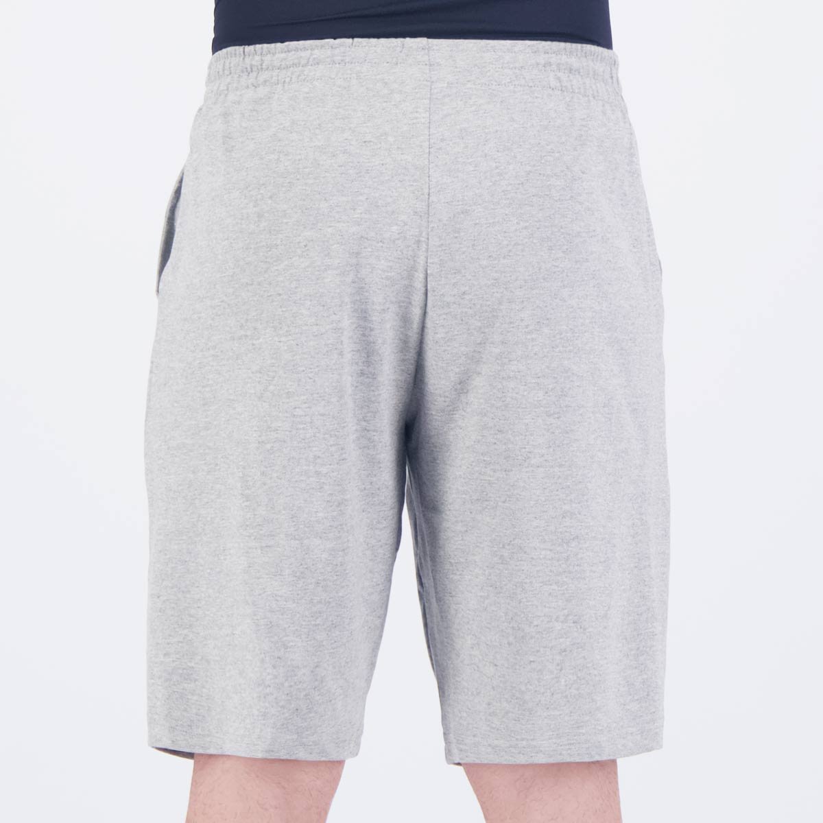 Bermuda Fila Practical Logo Outline Cinza Mescla Cinza 4