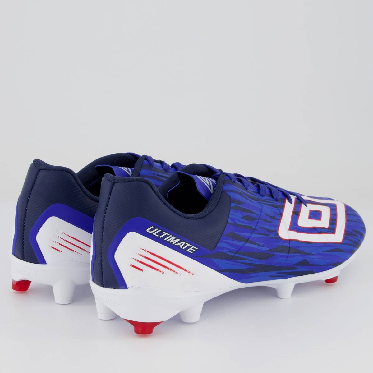 Chuteira Umbro Ultimate Campo Azul e Branca Azul 3