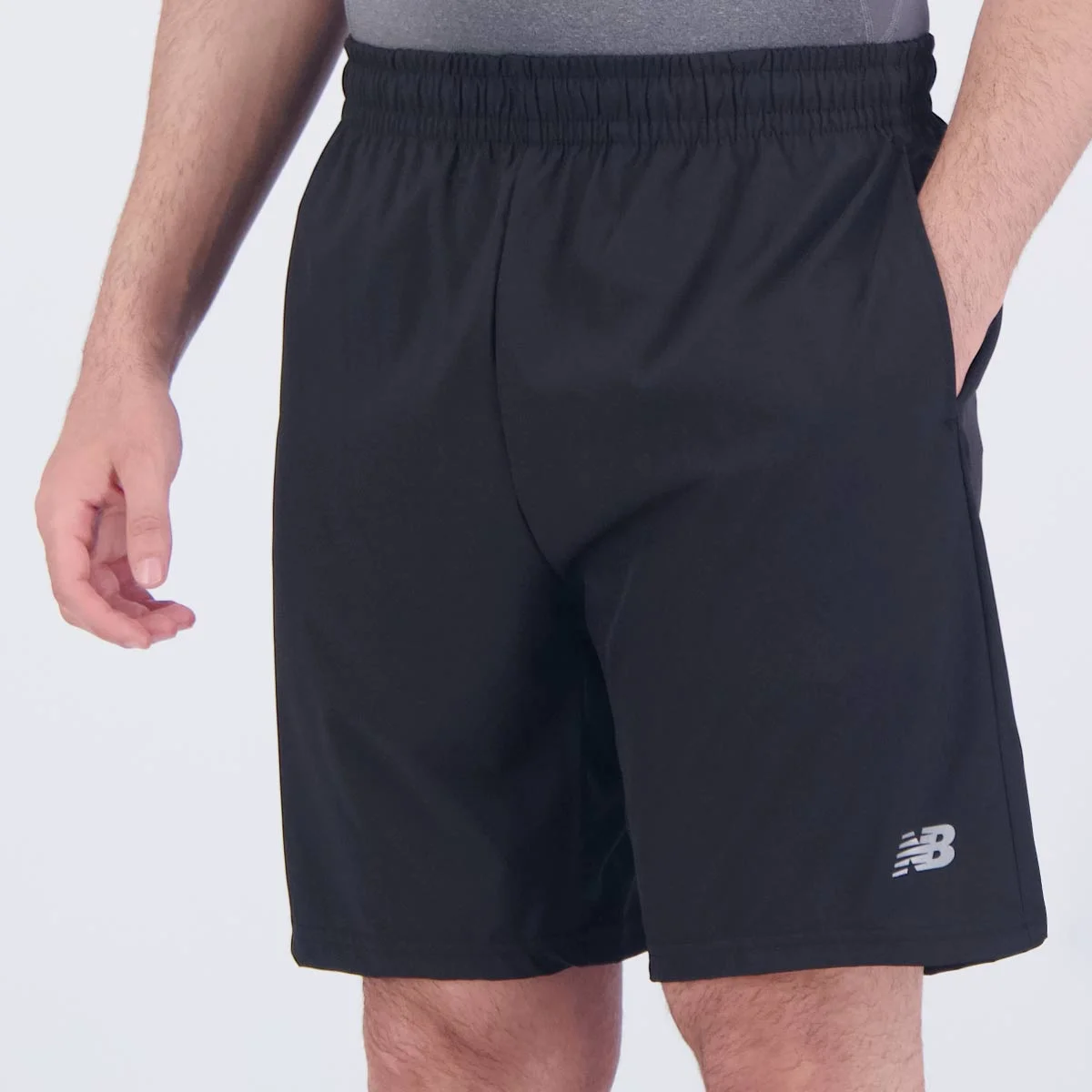 Bermuda New Balance Sport Essentials 7 Preta Preto 3