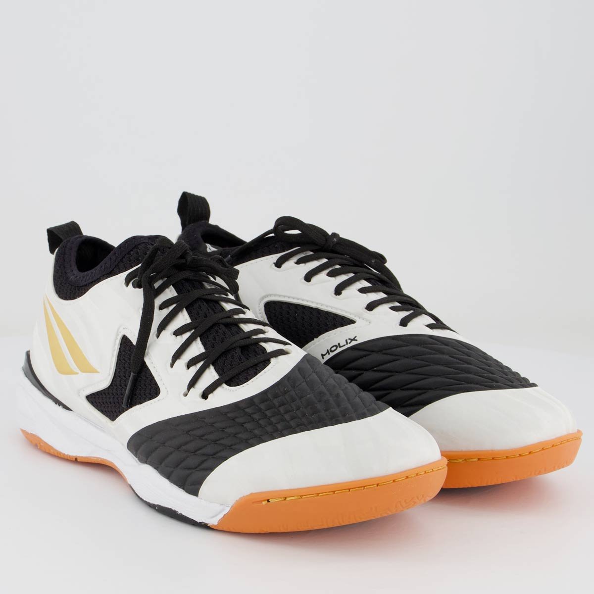 Chuteira Penalty Max 1000 Ecoknit Futsal Branca e Dourada Branco/Dourado 2