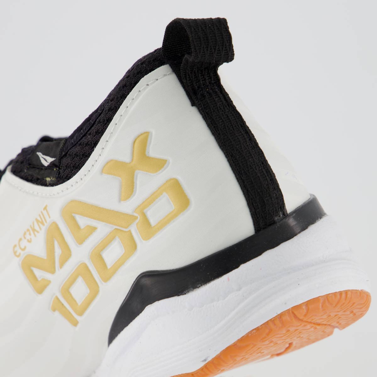 Chuteira Penalty Max 1000 Ecoknit Futsal Branca e Dourada Branco/Dourado 6