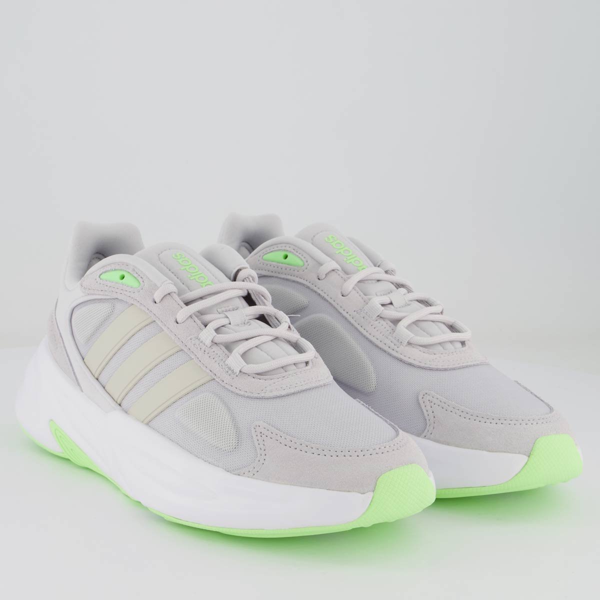 Tênis Adidas Ozelle Cinza e Branco Cinza 2