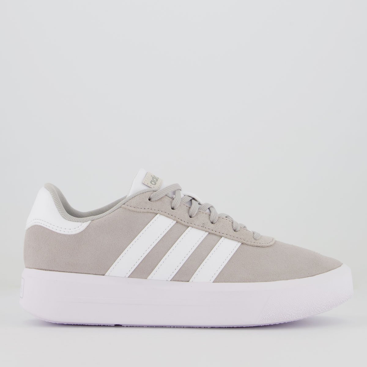 Tênis Adidas Court Platform Suede Feminino Cinza