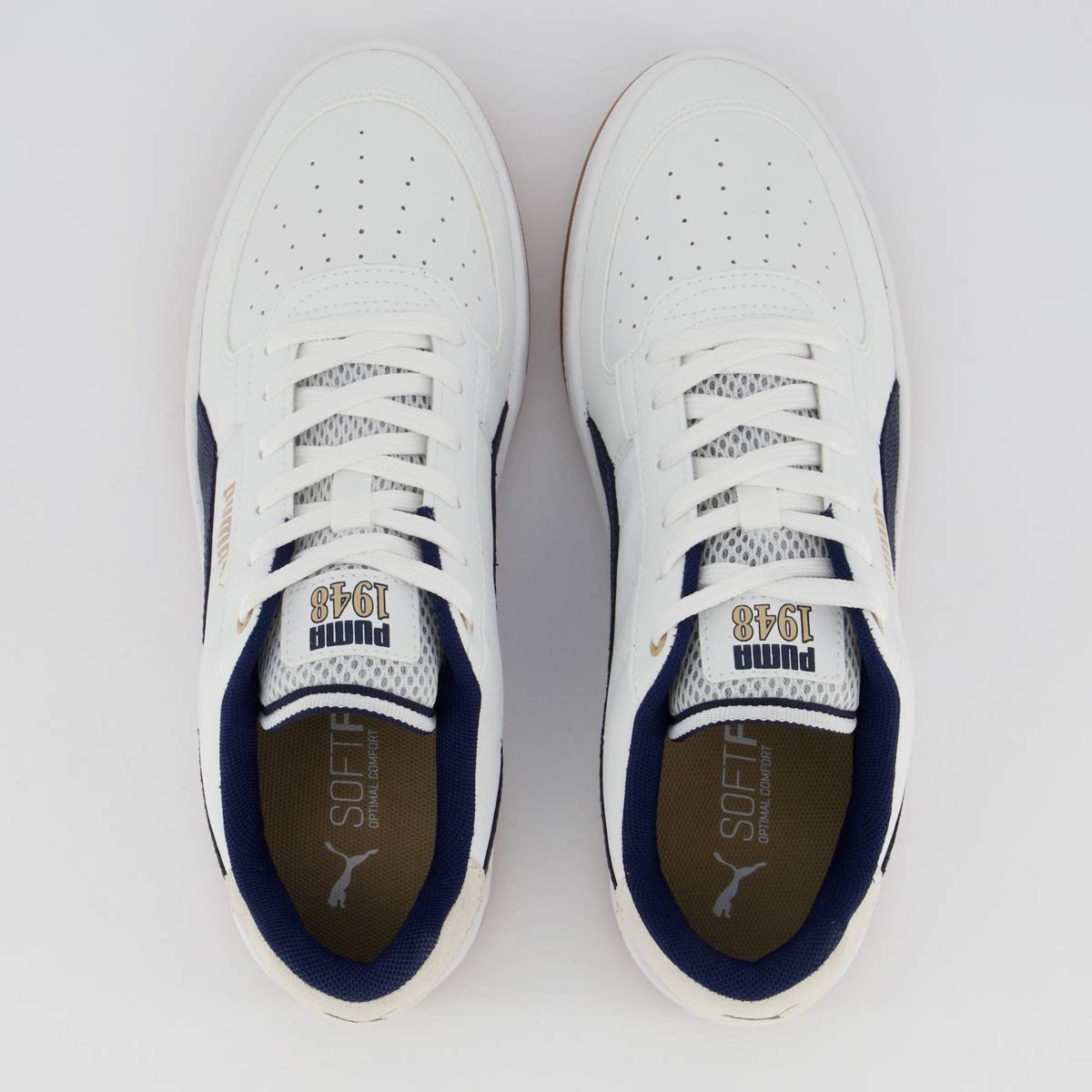 Tênis Puma Caven 2.0 Retro Club Branco e Marinho 4