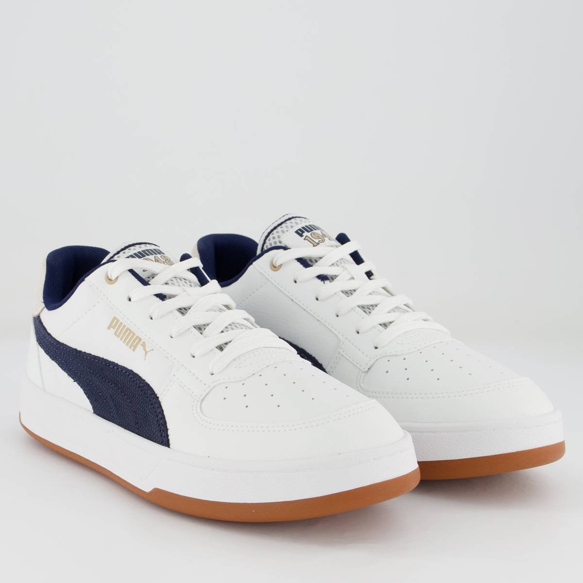Tênis Puma Caven 2.0 Retro Club Branco e Marinho 2