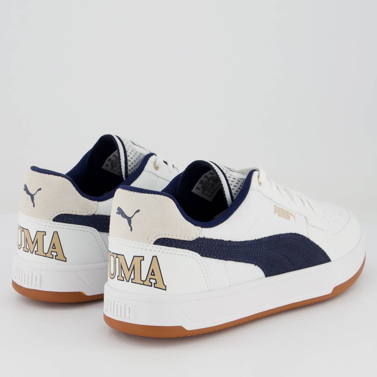 Tênis Puma Caven 2.0 Retro Club Branco e Marinho 3
