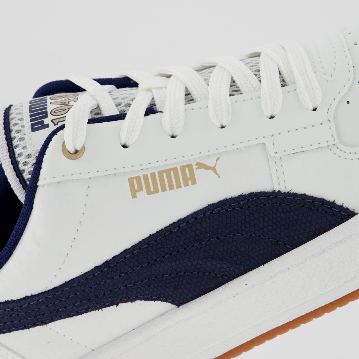 Tênis Puma Caven 2.0 Retro Club Branco e Marinho 7