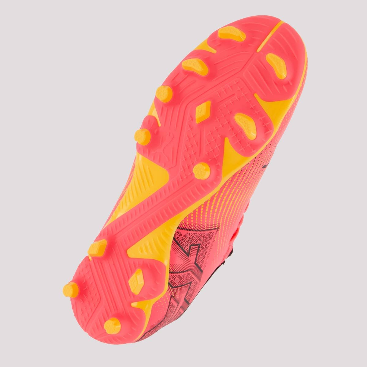 Chuteira Puma Future 7 Play FG/AG Campo Juvenil Rosa Rosa 5