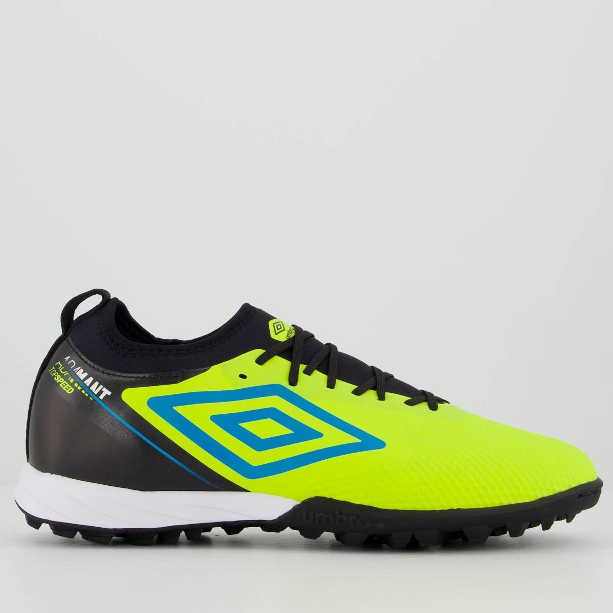 Chuteira Umbro Adamant Top Speed Club Society Verde Fluorescente Verde 1