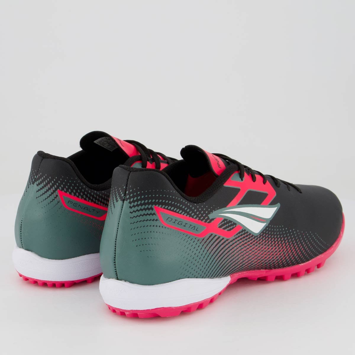 Chuteira Penalty Digital Y-1 Society Preta e Rosa Preto/Rosa 3