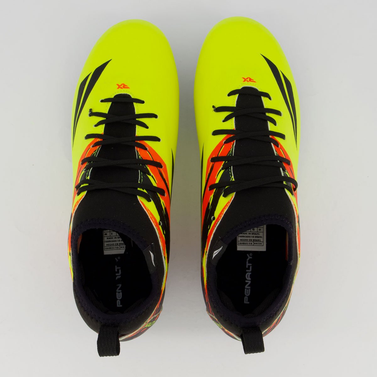 Chuteira Penalty RX Locker Y-4 Campo Amarela e Preta Amarelo 4