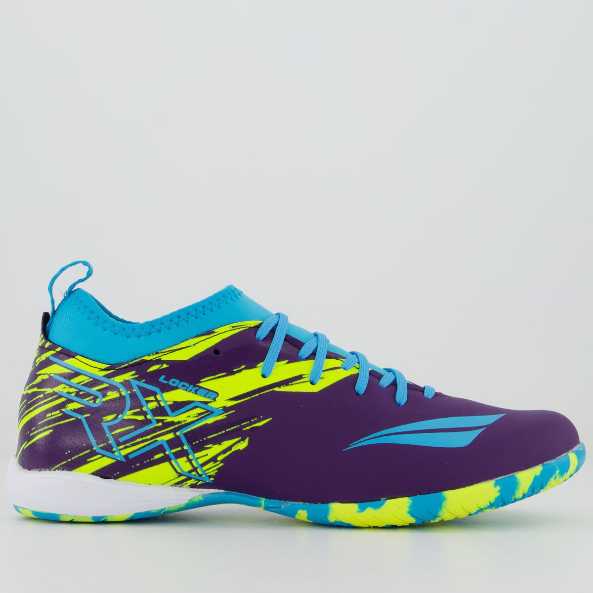 Chuteira Penalty RX Locker Y-4 Futsal Roxa e Azul Roxo/Azul 1