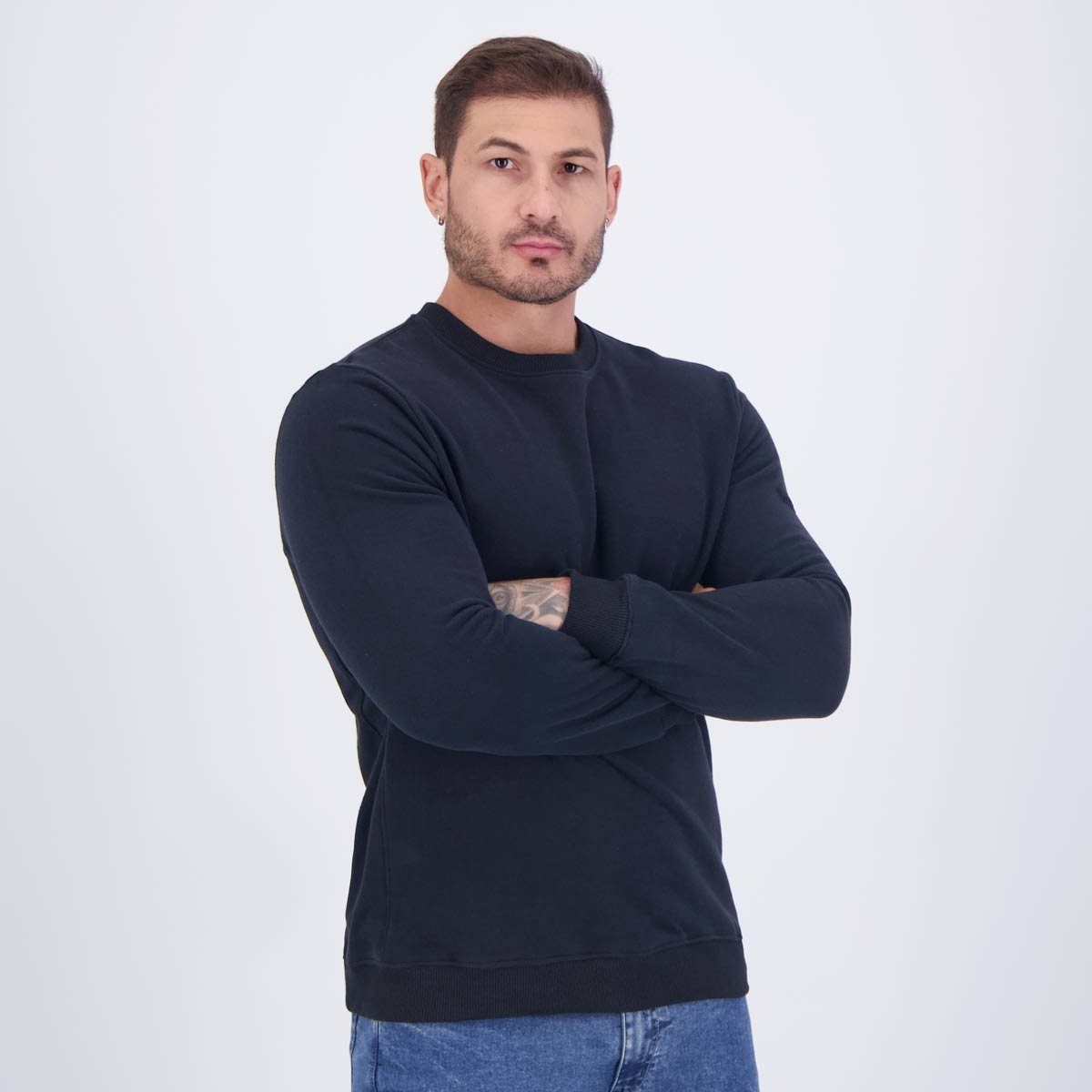 Moletom Fila Heritage Essential Preto Preto 2
