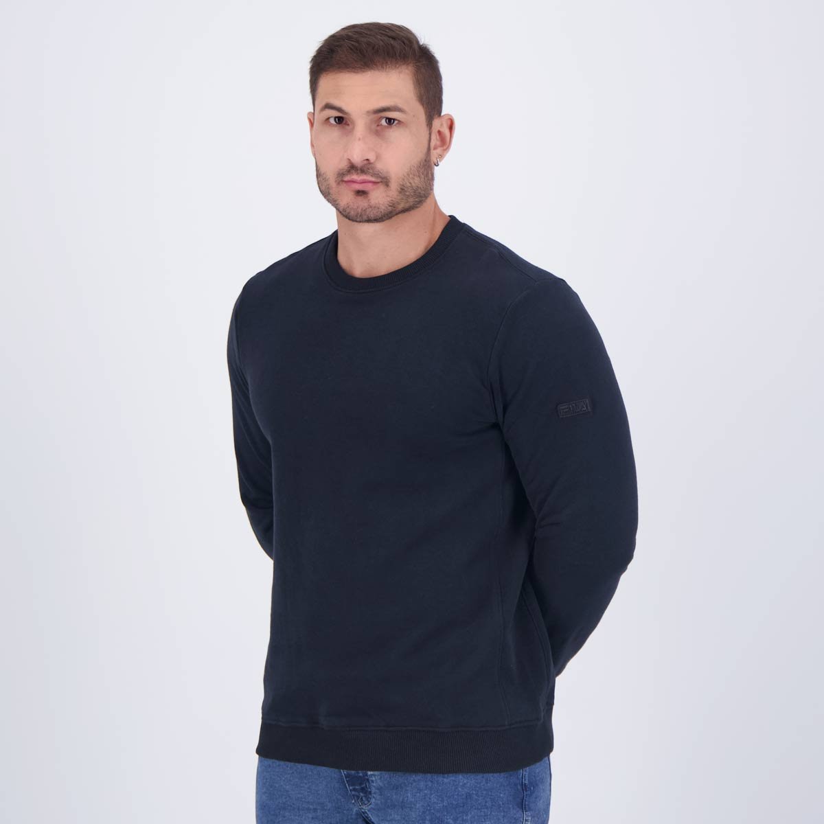 Moletom Fila Heritage Essential Preto Preto 3