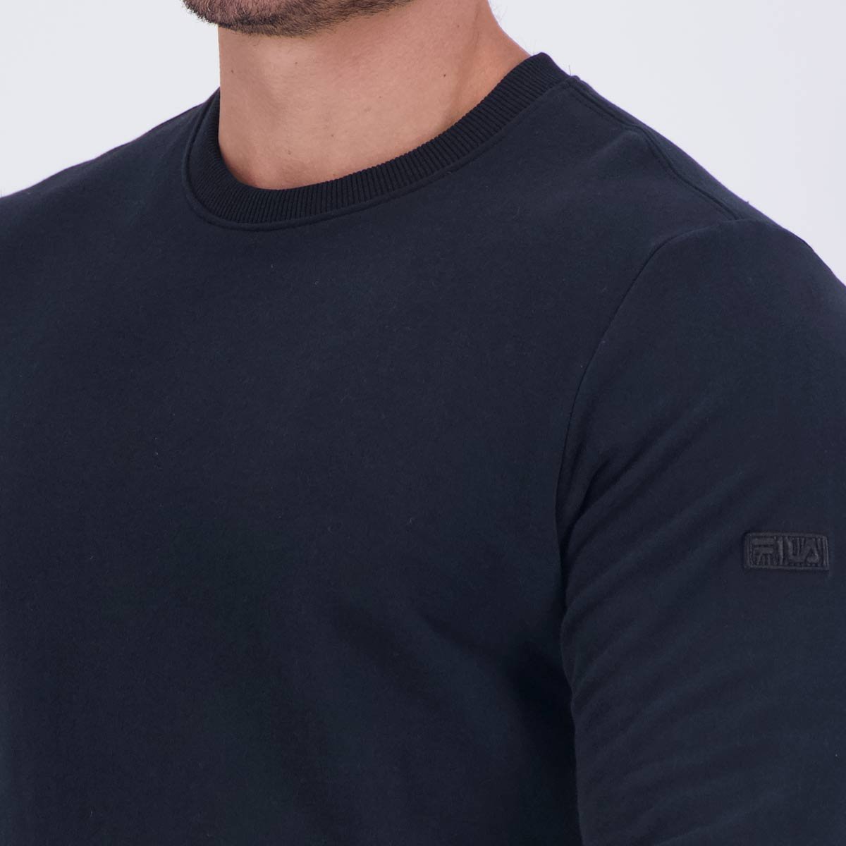 Moletom Fila Heritage Essential Preto Preto 5