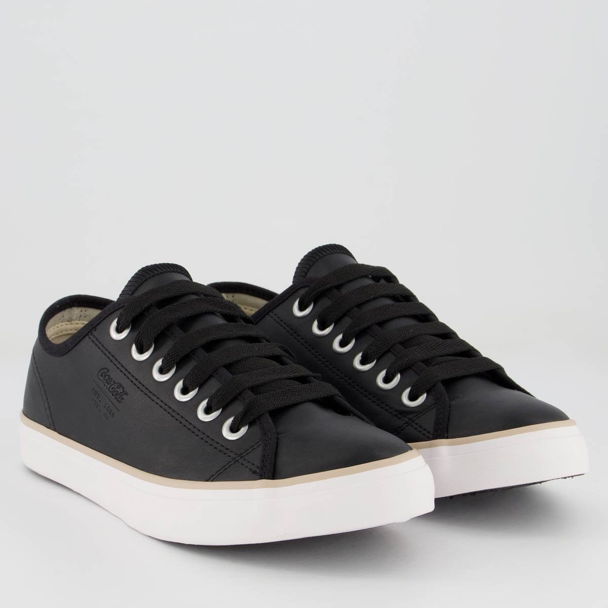 Tênis Coca Cola Stream Town Feminino Preto Preto 2