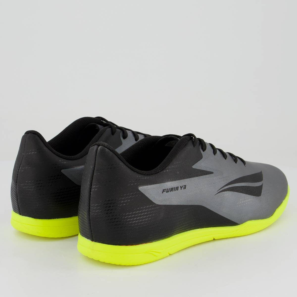 Chuteira Penalty Furia Y-3 Futsal Cinza e Preta Cinza 3