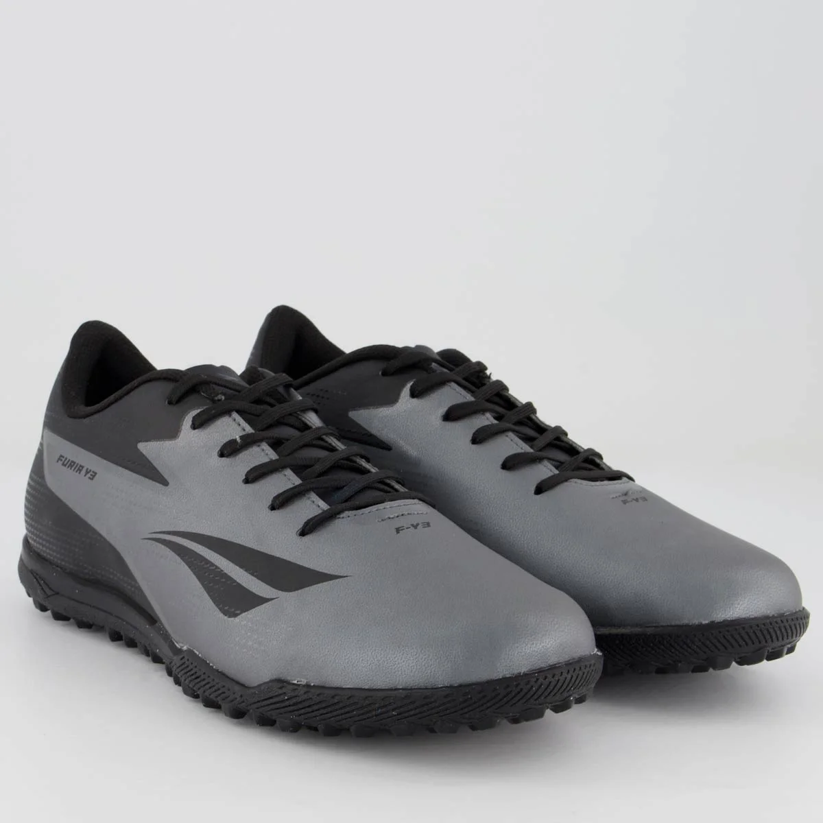 Chuteira Penalty Furia Y-3 Society Cinza e Preta Cinza 2