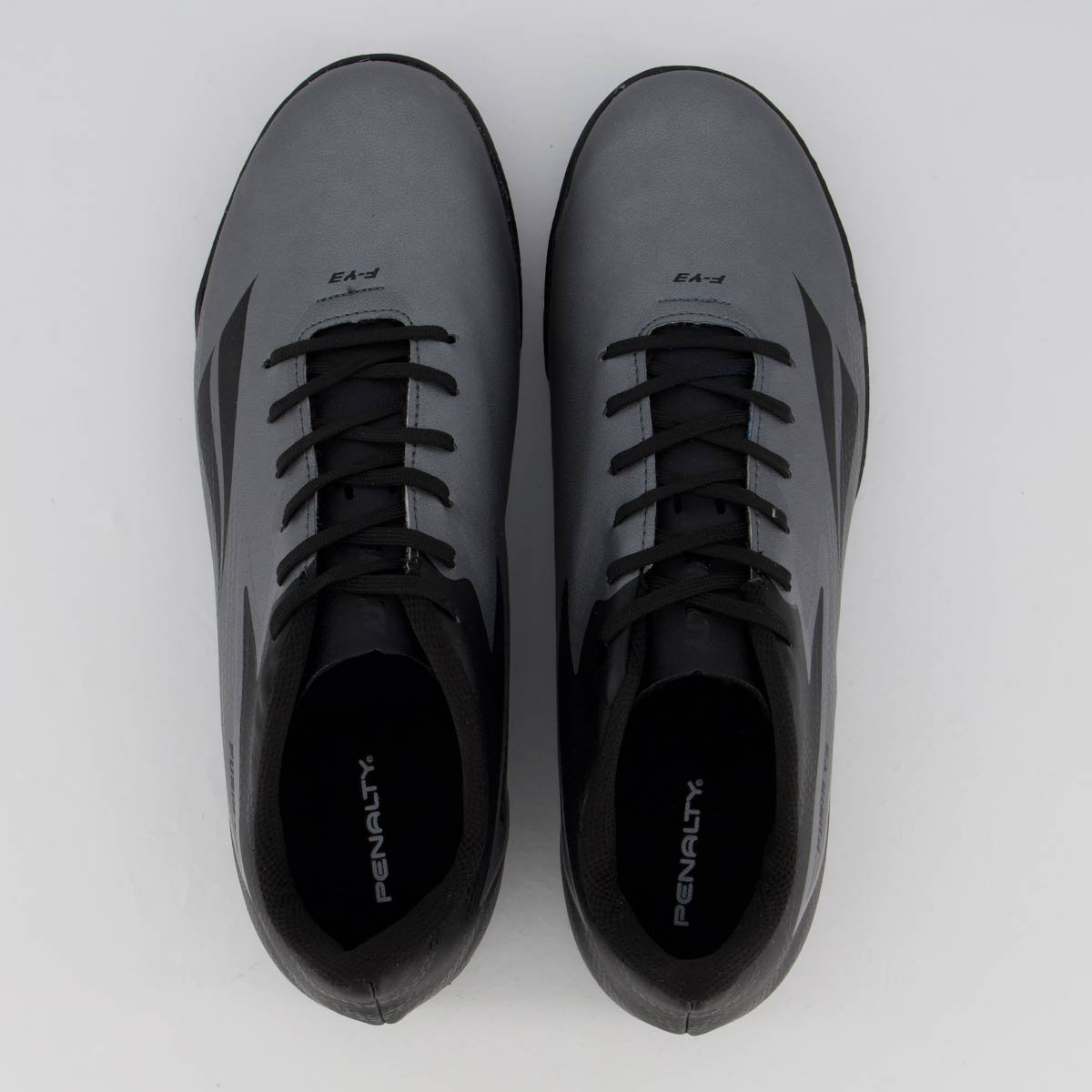 Chuteira Penalty Furia Y-3 Society Cinza e Preta Cinza 4