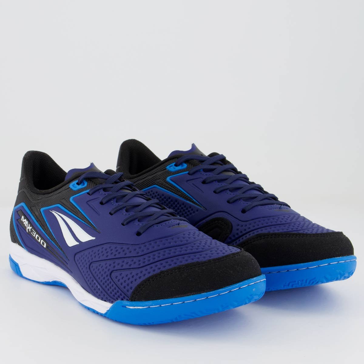 Chuteira Penalty Max 300 Futsal Azul Preta e Branca Azul/Preto 2