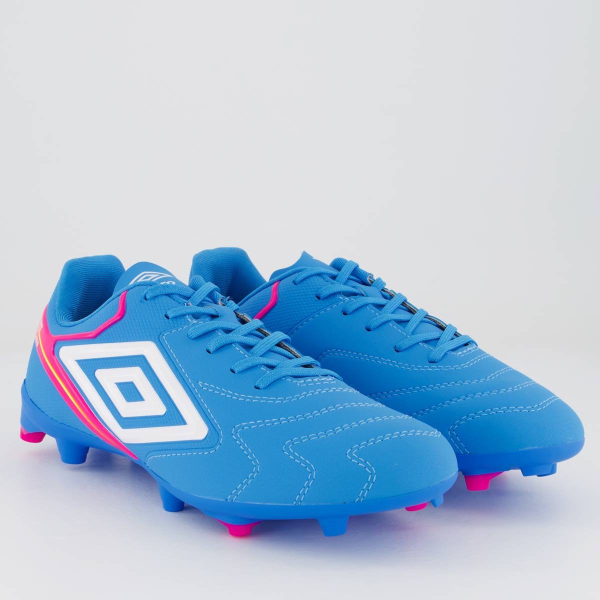 Chuteira Umbro Adamant Campo Azul e Rosa Azul/Rosa 2