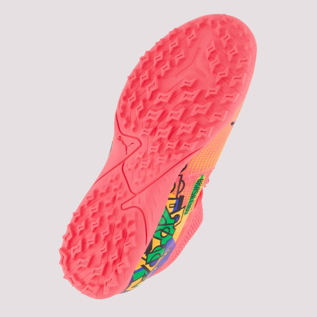 Chuteira Puma Future 7 Match Neymar Jr NJR TT BDP Society Juvenil Rosa 2