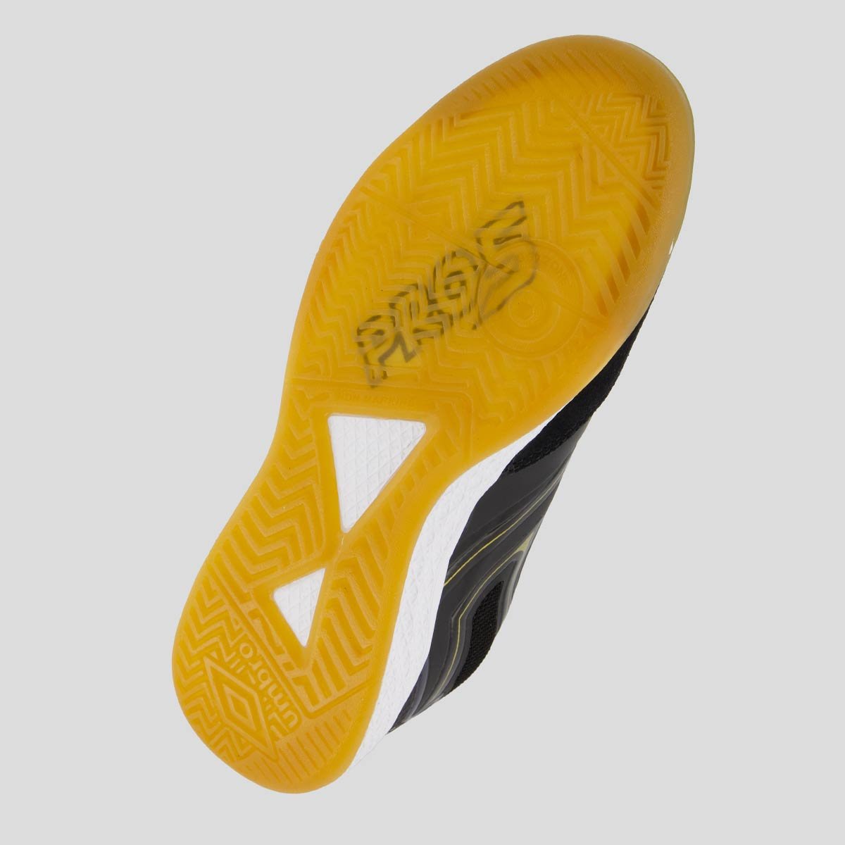 Chuteira Umbro Pro 5 Bump Futsal Preta e Dourada Preto 6