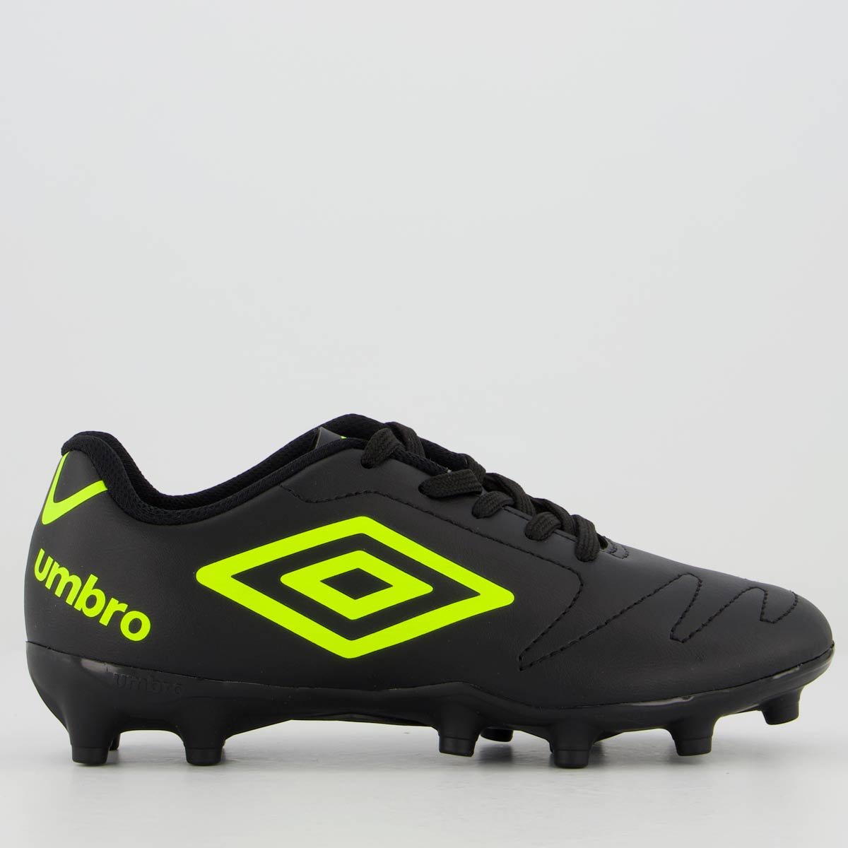 Chuteira Umbro Class 2.2 Campo Juvenil Preta e Verde Preto 1
