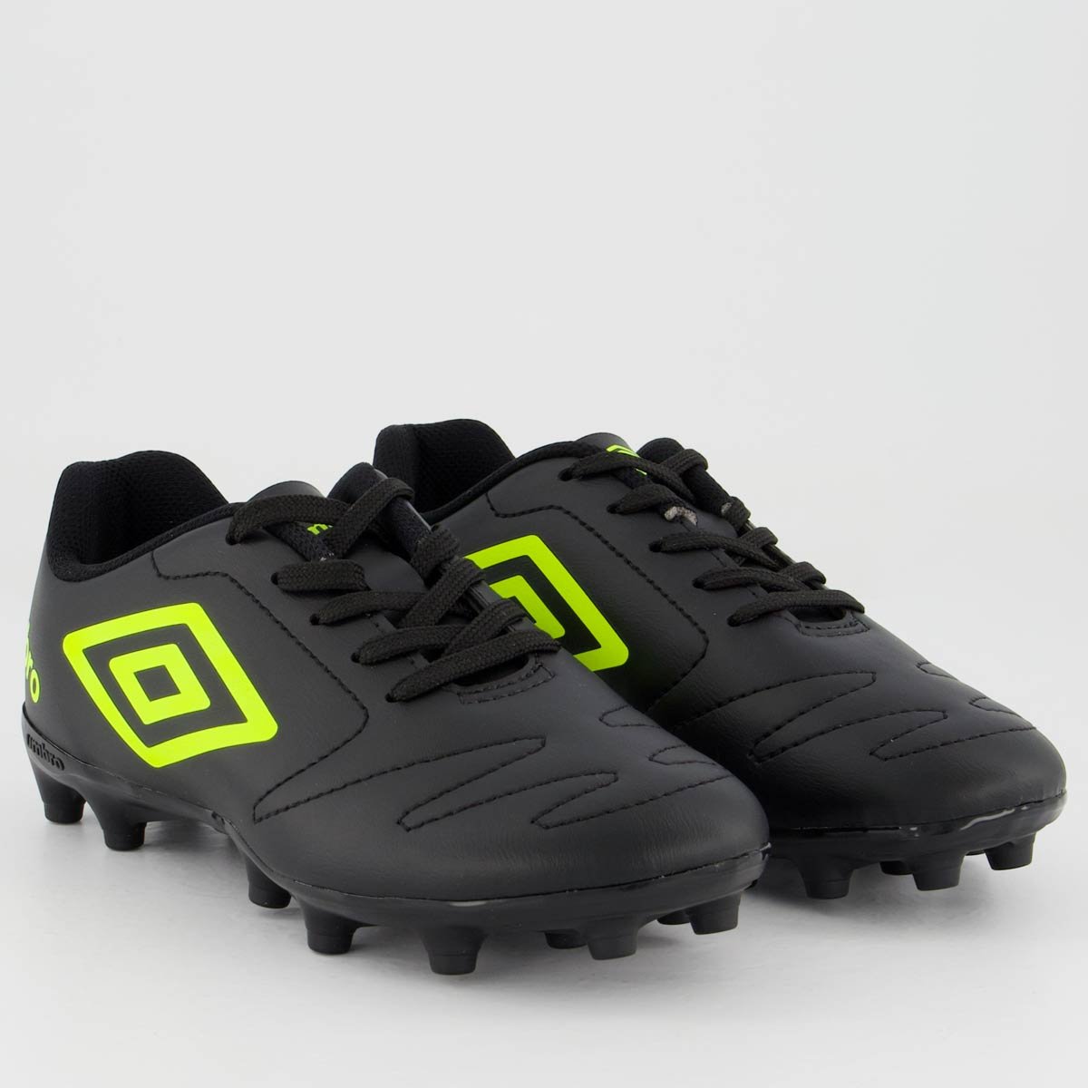 Chuteira Umbro Class 2.2 Campo Juvenil Preta e Verde Preto 2
