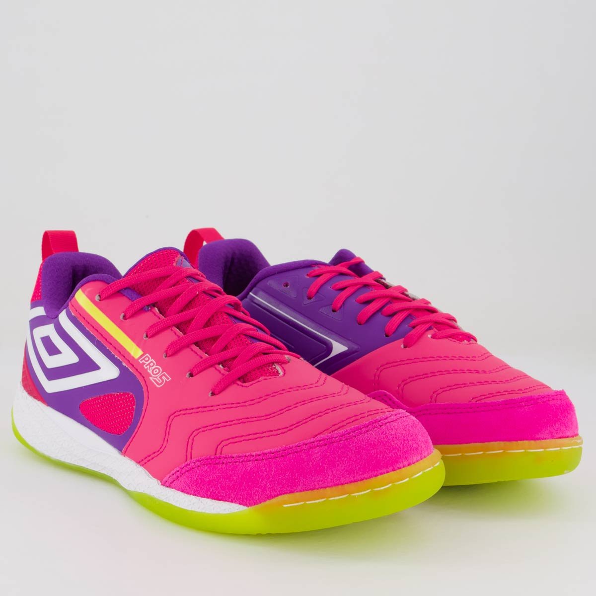 Chuteira Umbro Pro 5 Bump Futsal Rosa Rosa 2