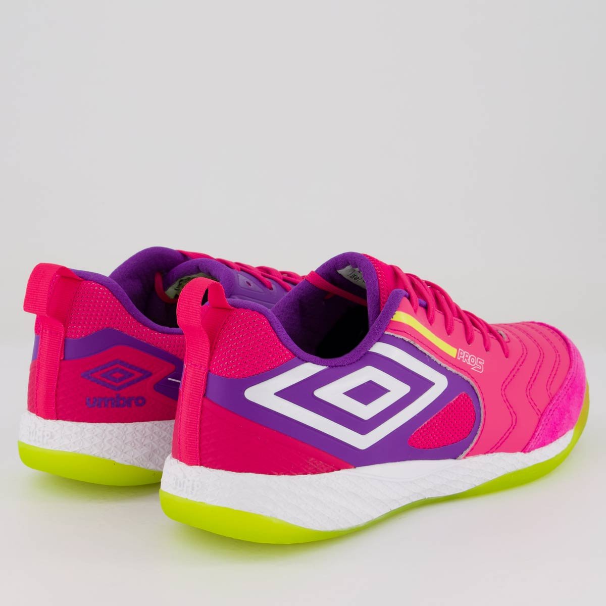Chuteira Umbro Pro 5 Bump Futsal Rosa Rosa 3