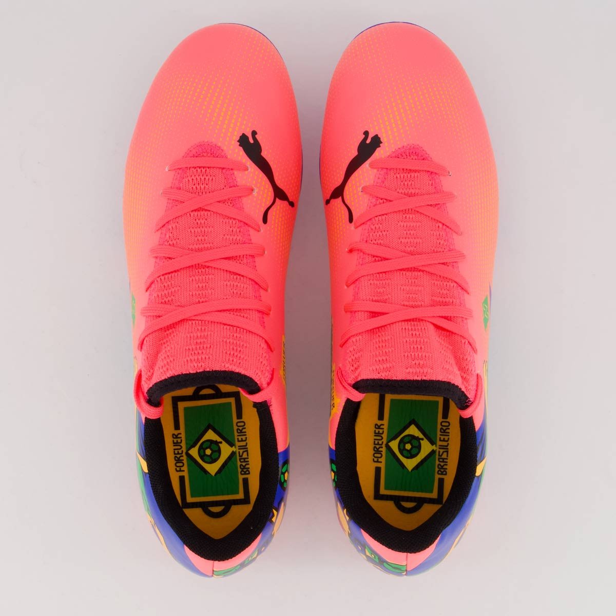 Chuteira Puma Future 7 Play Neymar Jr NJR FG/AG BDP Campo Rosa Rosa 4