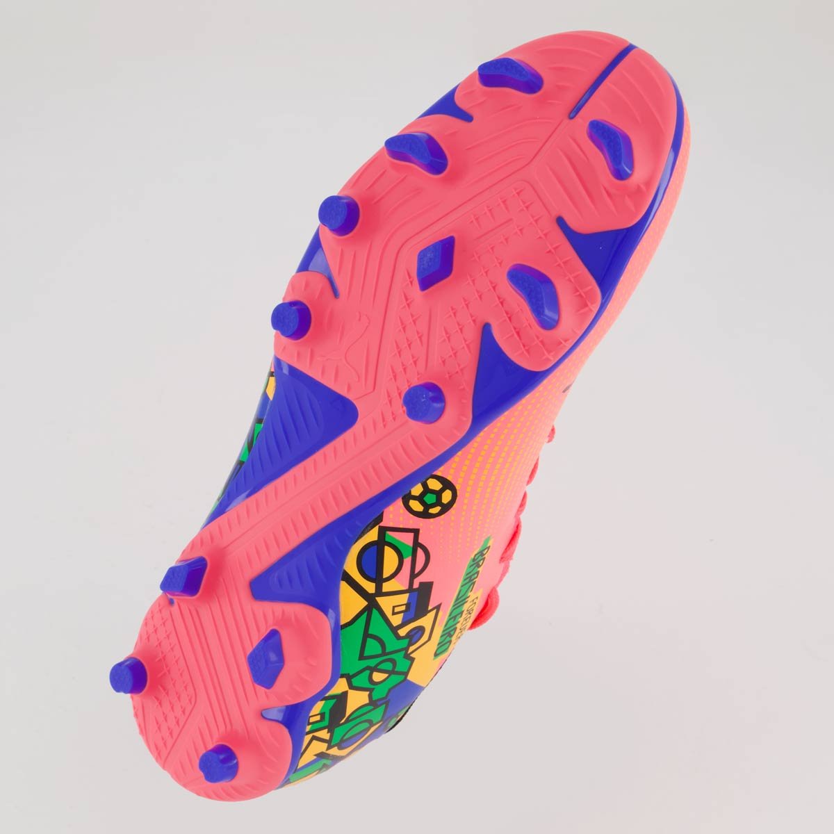 Chuteira Puma Future 7 Play Neymar Jr NJR FG/AG BDP Campo Rosa Rosa 5