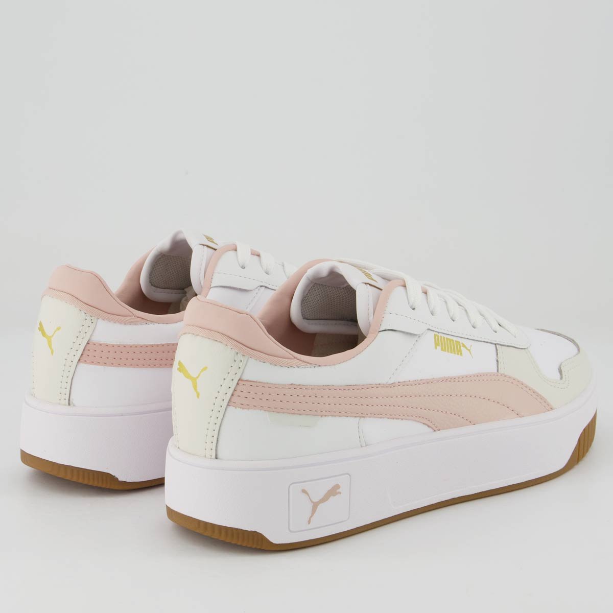 Tênis Puma Carina Street BDP Feminino Branco e Rosa Branco/Rosa 3