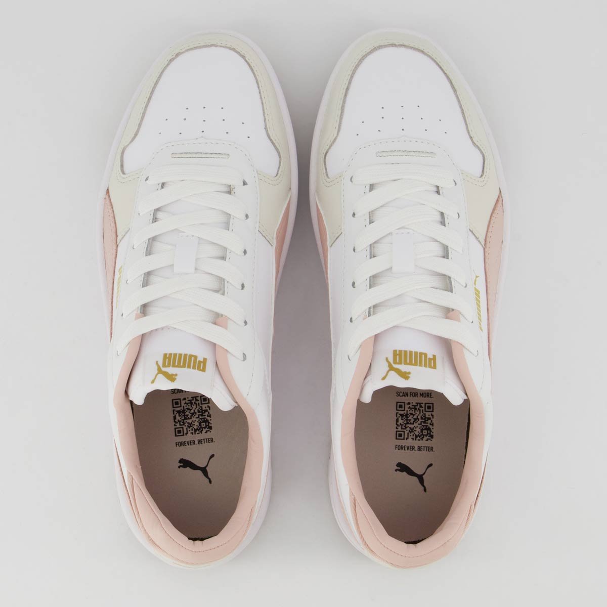 Tênis Puma Carina Street BDP Feminino Branco e Rosa Branco/Rosa 4