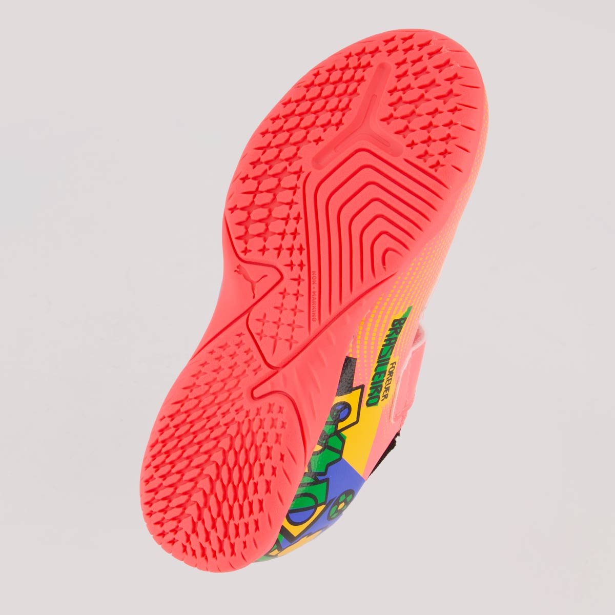 Chuteira Puma Future 7 Play Neymar Jr NJR IT V PS BDP Futsal Kids Rosa Rosa/Azul 5