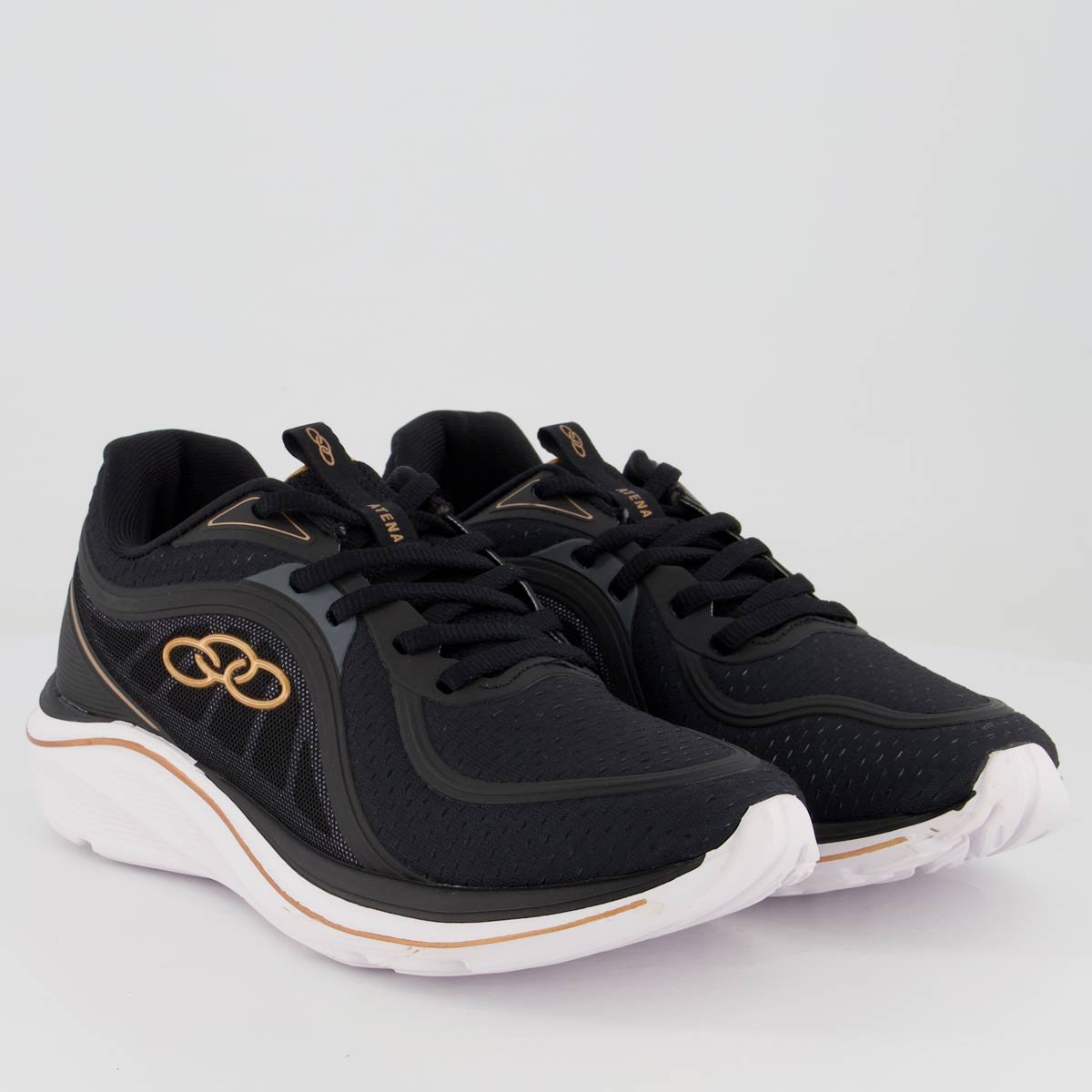 Tênis Olympikus Atena Feminino Preto Preto 2