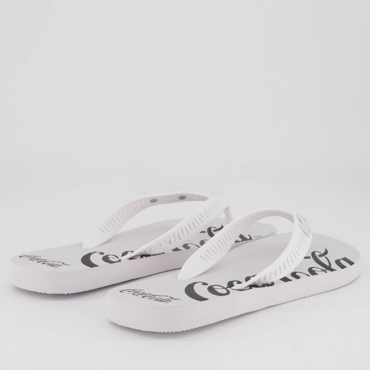Chinelo Coca Cola Spencerian Branco Branco 4