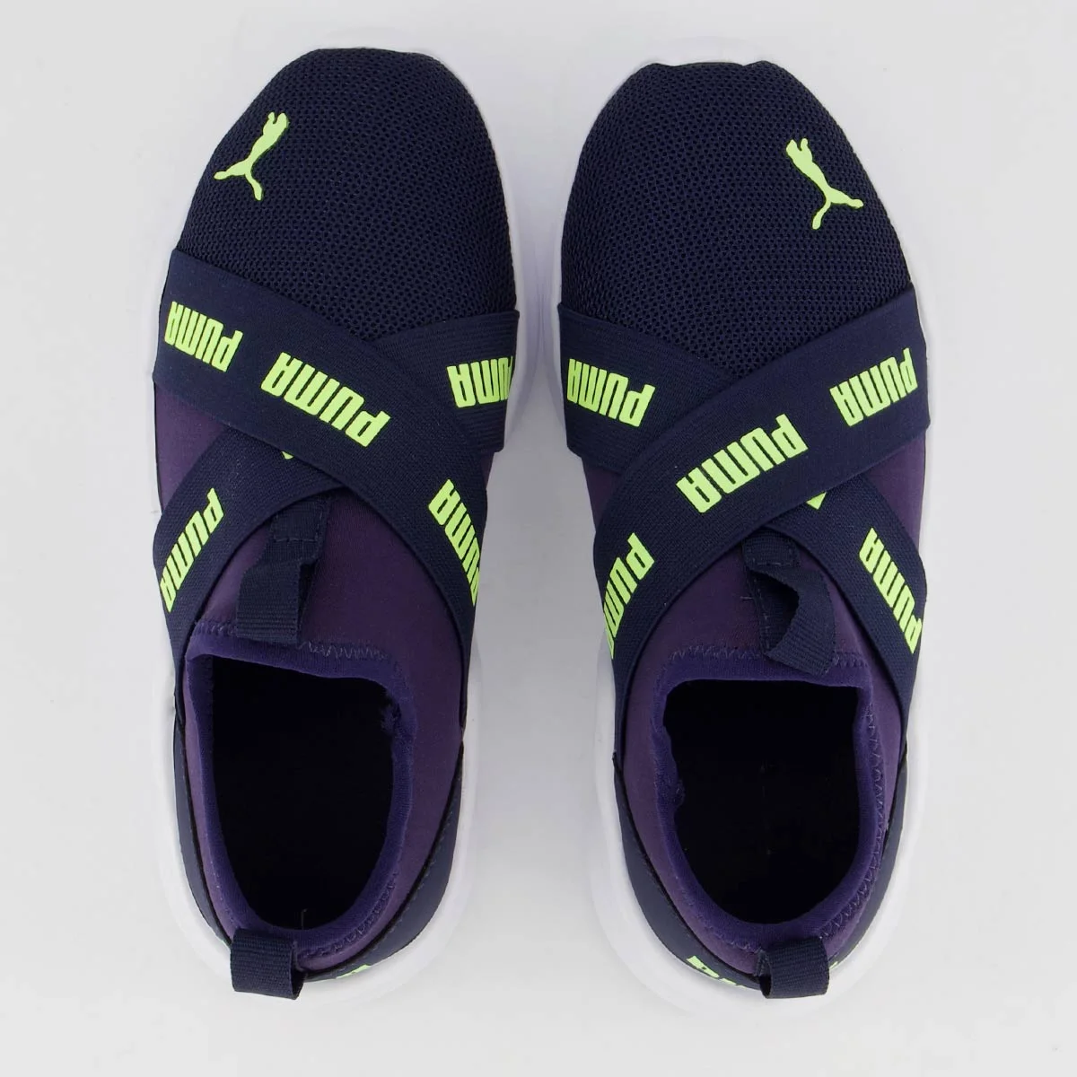 Tênis Puma Wired Run Slip On Infantil Marinho Azul 4