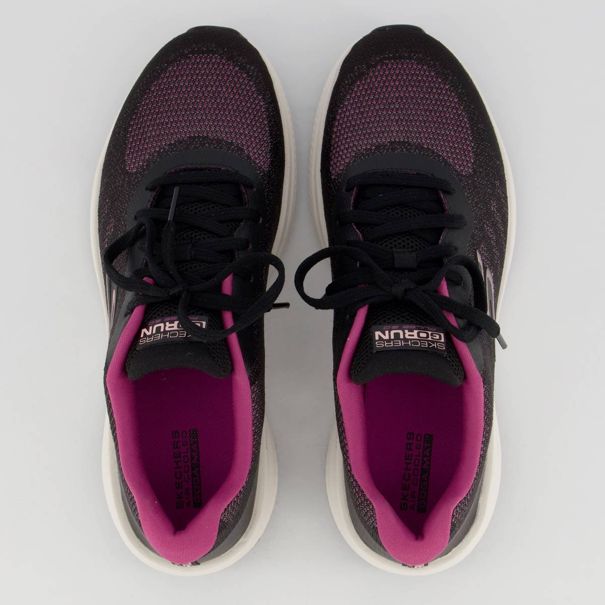Tênis Skechers Go Run Pulse 2.0 Feminino Preto e Rosa Preto/Rosa 4